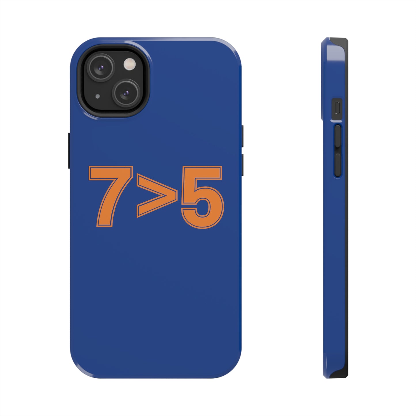 7 > 5 - iPhone Case - Blue