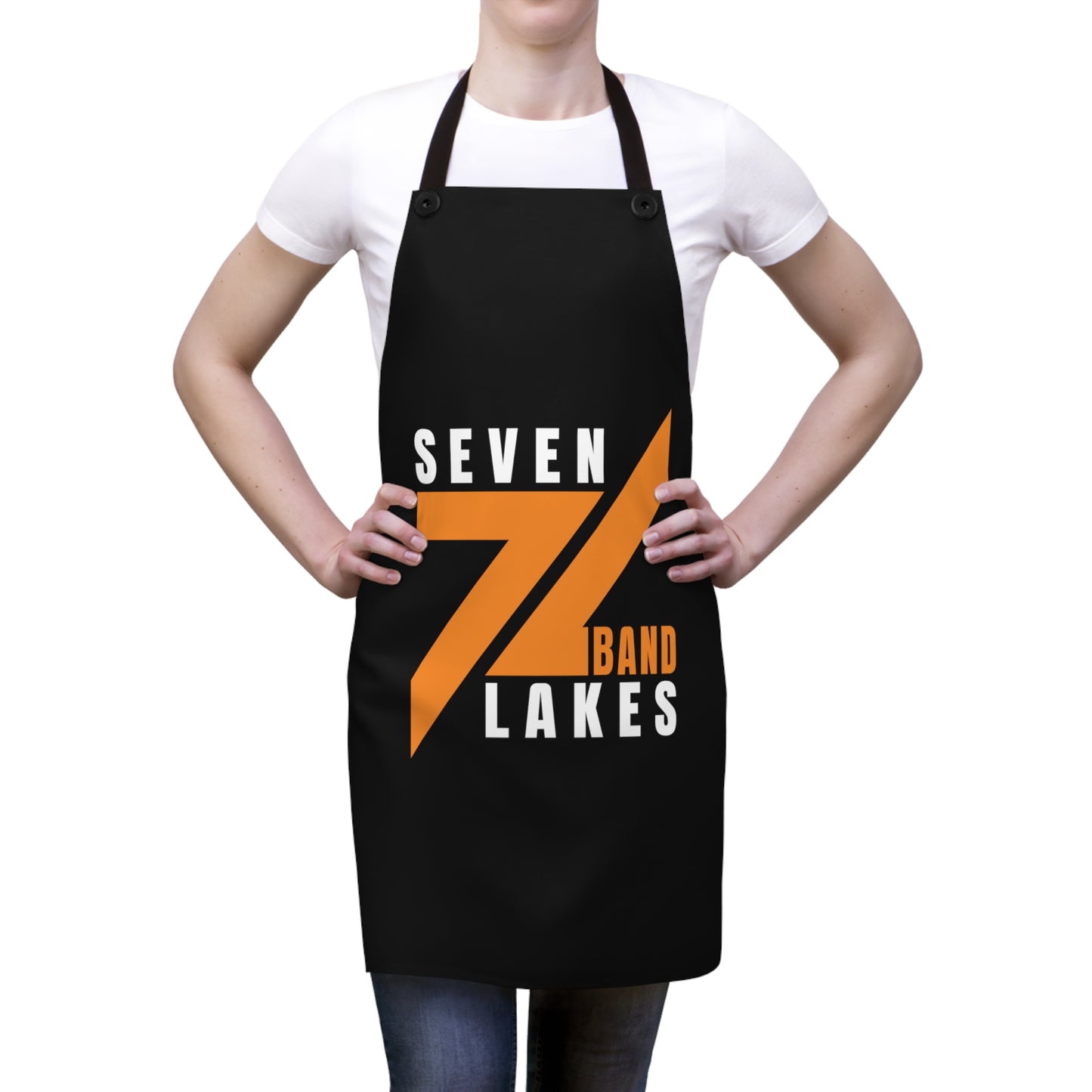 Seven Lakes Band - Apron (AOP) - Black