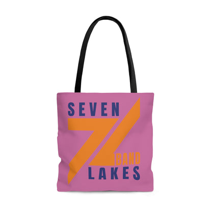 Seven Lakes Band - Tote Bag (AOP) - Pink