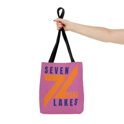 Seven Lakes Band - Tote Bag (AOP) - Pink