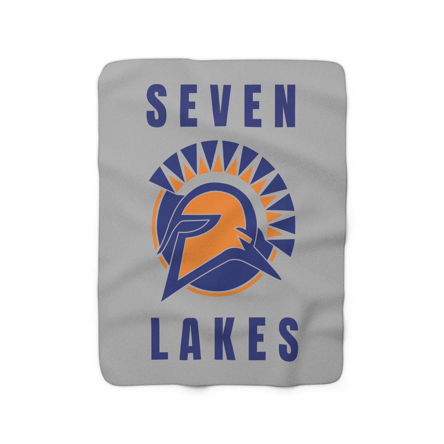 Seven Lakes - Sherpa Fleece Blanket - Gray